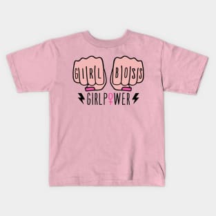 Girl Boss Girl Power Gift Kids T-Shirt